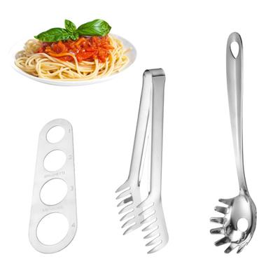 Yousheng Pasta Scoop toidukvaliteediga kuumuskindel roostevabast terasest nuudlitangid Pasta lusikas Spagetid server kurn Köögitarbed