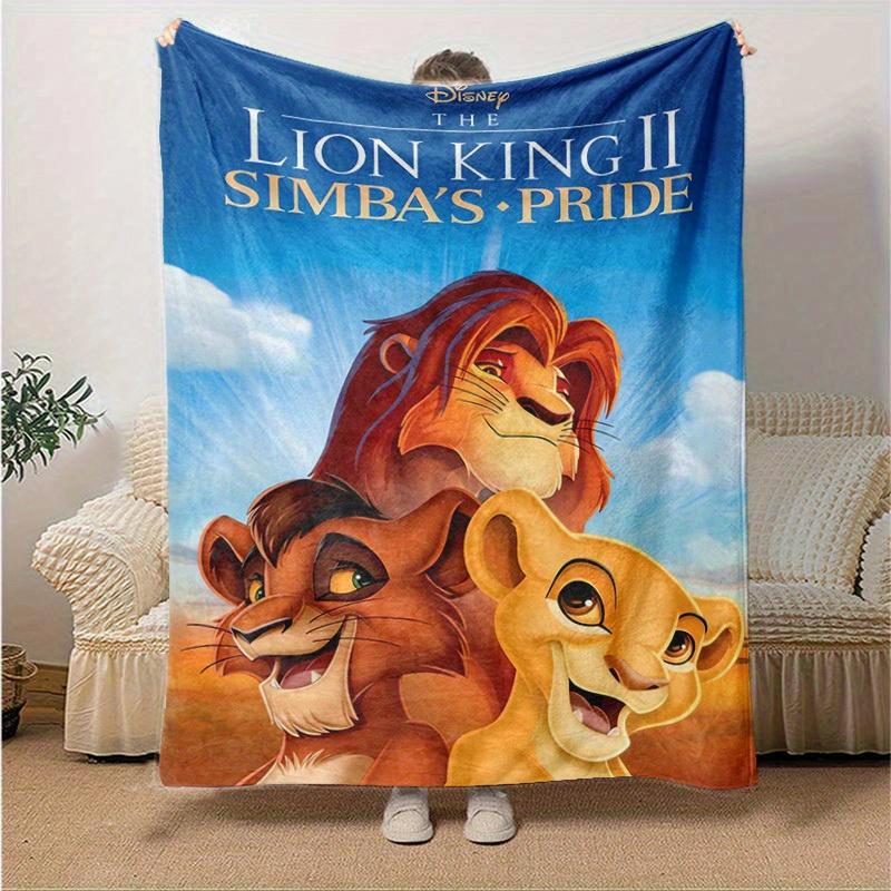 1pc, Lion King II Simba's Pride Home Decor Blanket, Living Room, or Travel, Soft Flannel Throw Blanket, Ideal for Couches