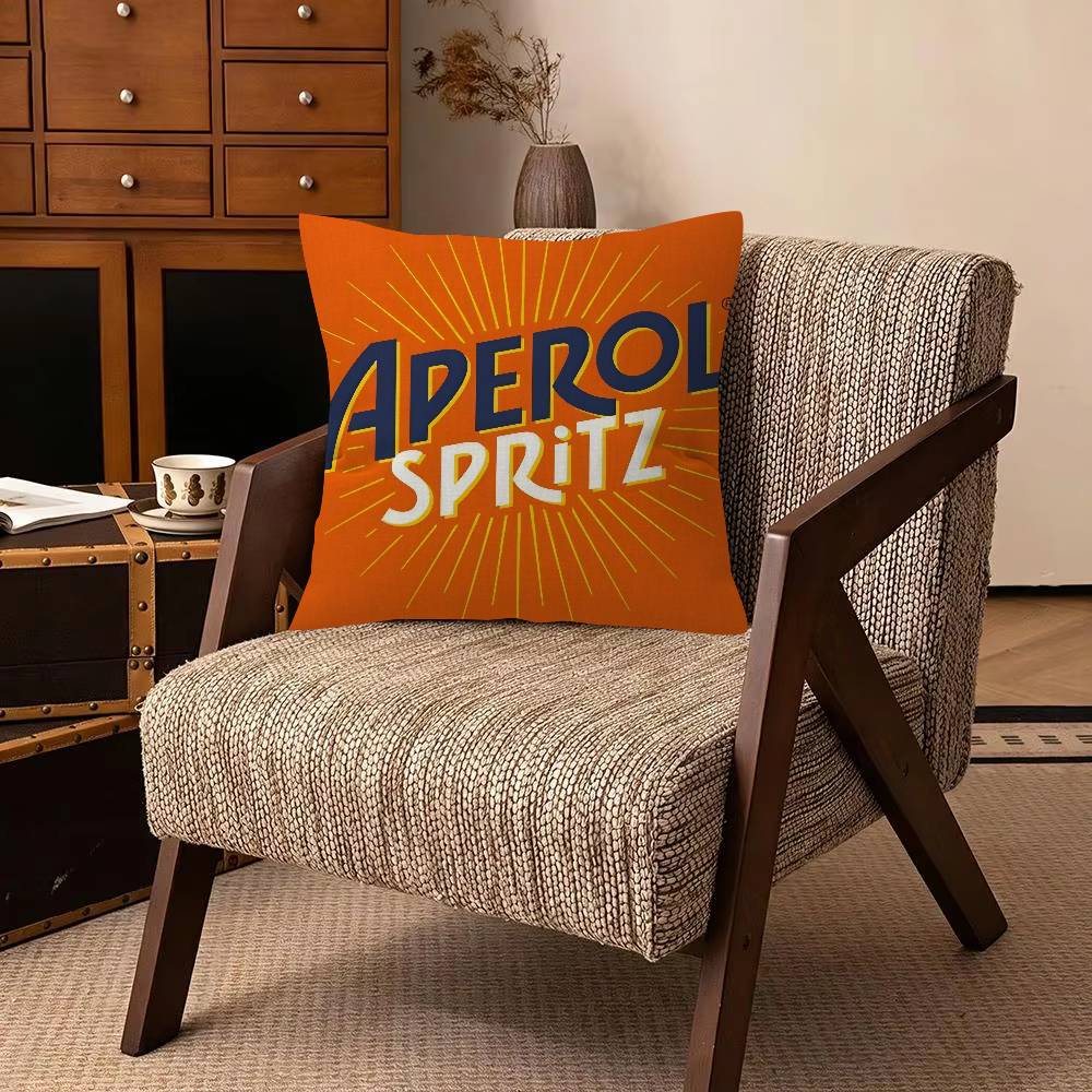 Fashion art Brand Decorative Room Aesthetics Pillow Case Home Decor Bedroom Sofa Bed Pillow Cover x AAperol SSpritz