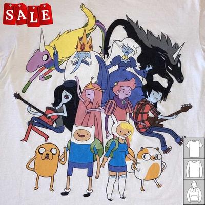 New Popular Cartoon Network Adventure Time Cotton Unisex S5XL Shirt WE581 Unisex T-Shirt