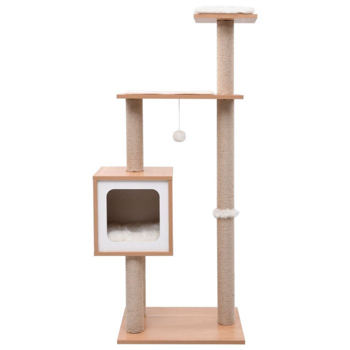 VidaXL Arbre à chat avec tapis à gratter en sisal 123 cm