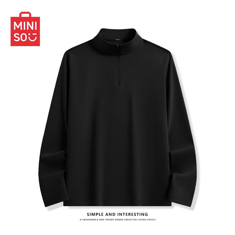 MINISO Men s Quick-Dry Half-Zip Performance T-Shirt 3XL