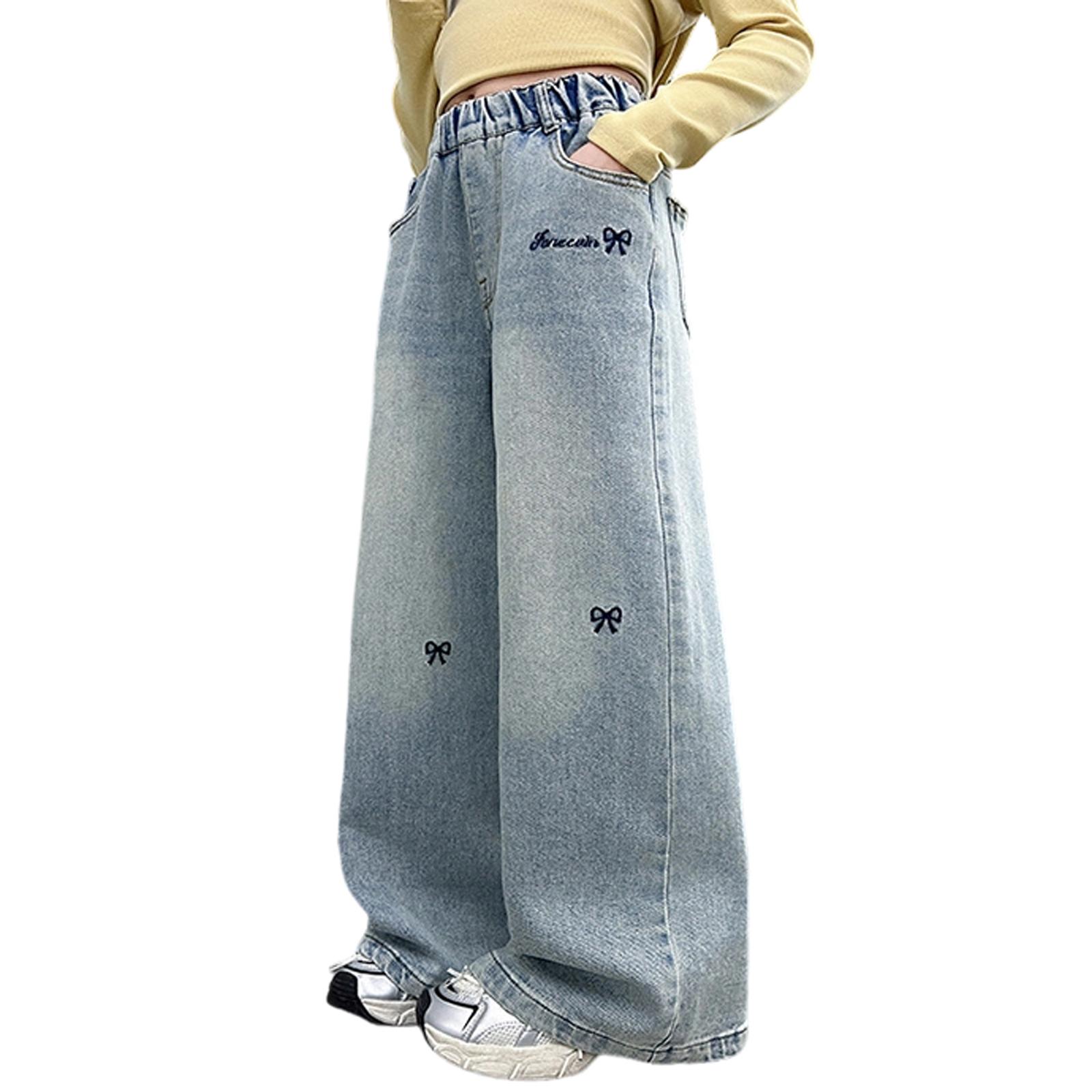 

Children s Casual And Fashionable Denim Pants 160 синій