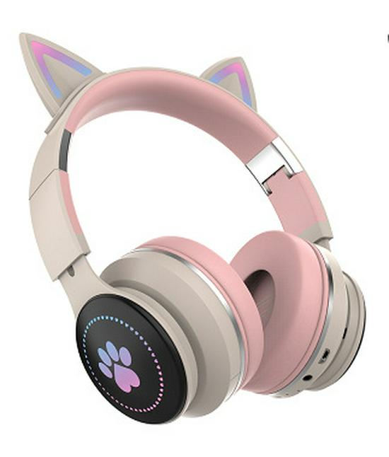 Cat Ear Luminous Bluetooth Headphones for Kids - Universal Compatibility