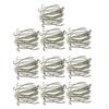 200x Tibetan Silver Beading Line Pattern Bookmarks with Loop for DIY Making