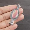 Natural Rhodochrosite Gemstone 925 Sterling Silver Jewelry  Pendant 2.21" AJP-2137