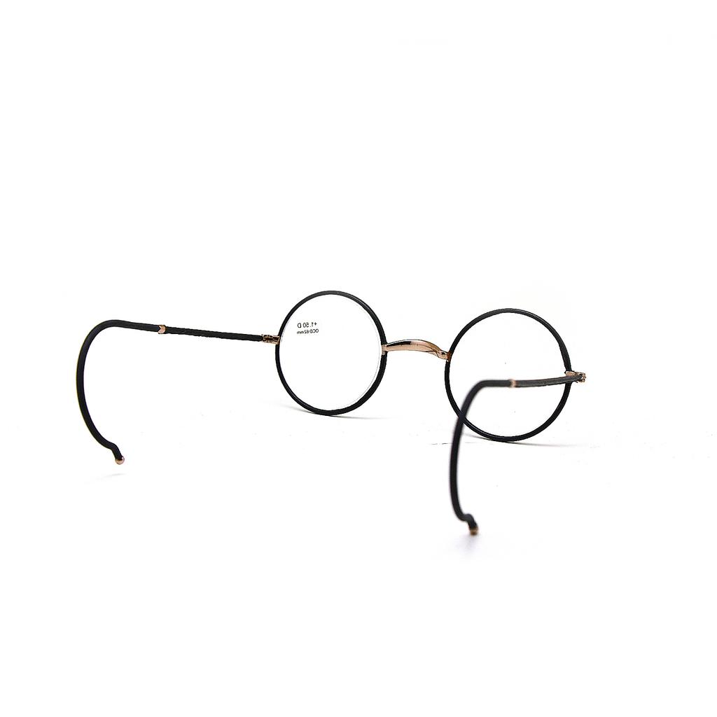 Retro Reading Glasses Metal Round Frame + 1.0 To + 3.5 Portable Pocket Reader
