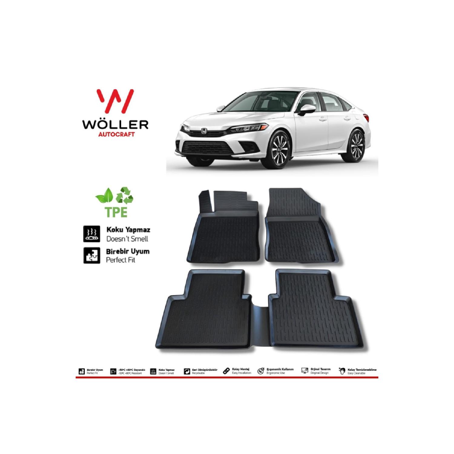 

Коврик для бассейна Honda Civic Fe1 After 2022 3d