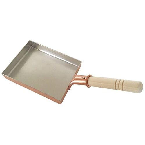 Nakamura Copper Omelet Pan, 13cm Long (13cm x 18cm), Professional Omelet Pan, Frying Pan for Soft and Smooth Eggs, Made in Japan