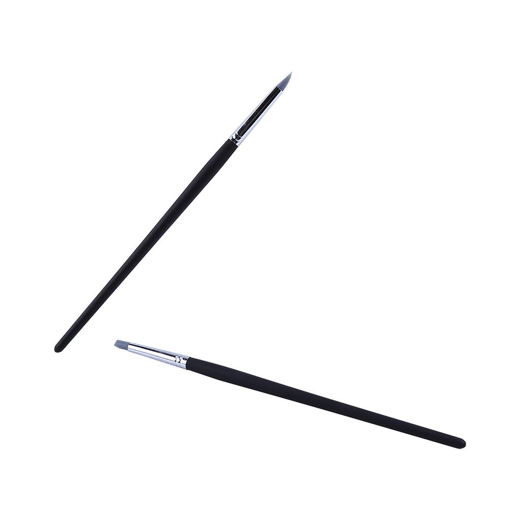 5pcs Flexible Silicone Wax Clay Sculpting Carving Pottery Making Tool Pen With Wood Handles