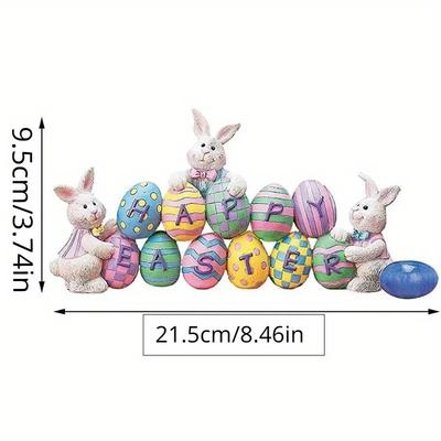 Ostern 2025 Frühlingshase Tischdekoration Niedliche Bastelhasenfiguren Wohnkultur Festliche Lieferungen Partydekoration Valentinstag