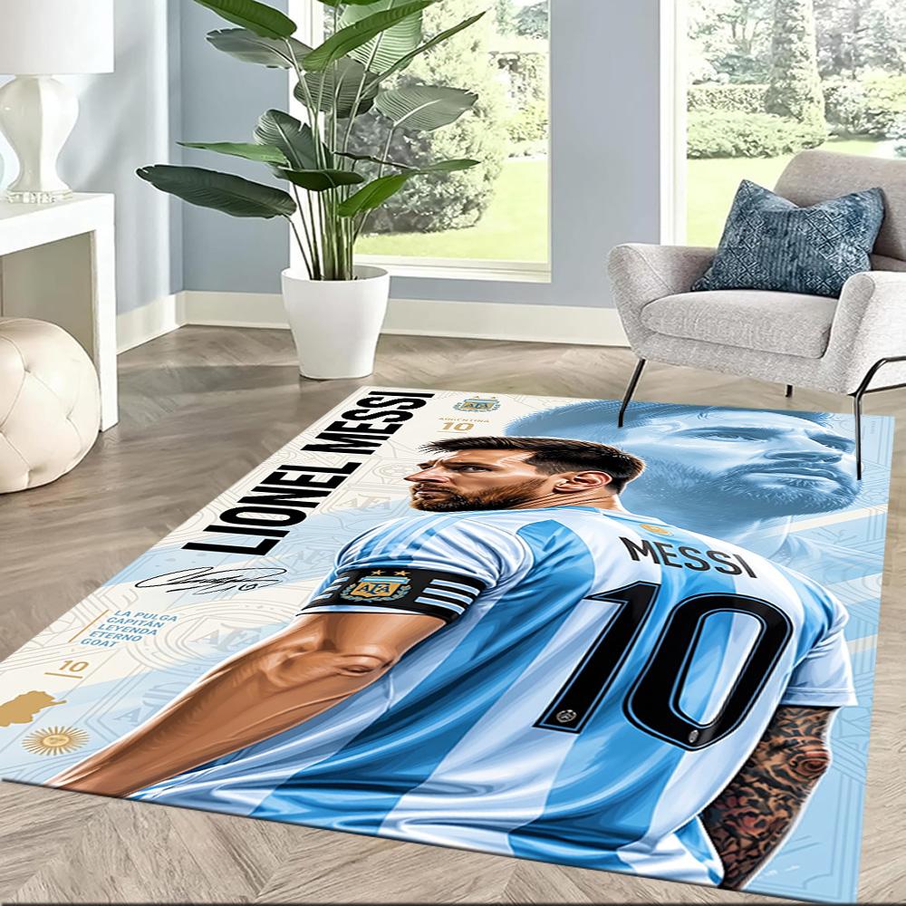 Messi 531 Area Rug Suitable for Dormitory Living Rooms Bedrooms Game Room Antislip Carpet Decorate Offices