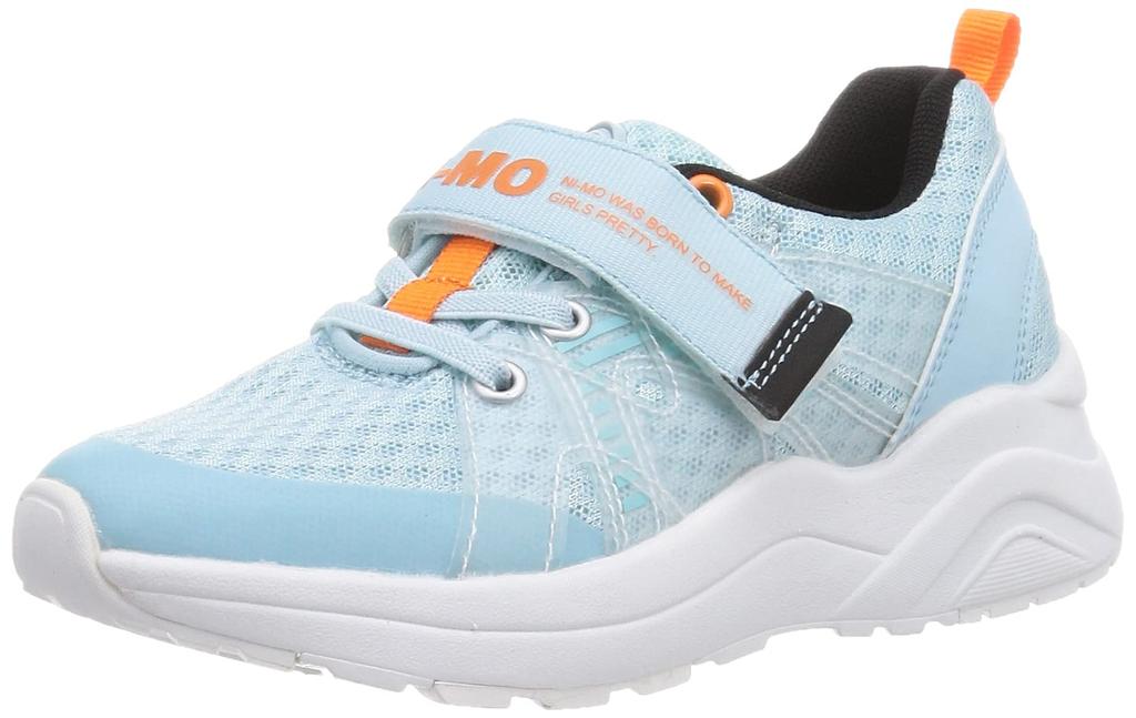 Sneakers with Thick Replacement Laces for NM 2E [Moonstar] Soles, Included, Girls, 19-24.5cm, Kids, J042, Sax, 23.5 Cm,