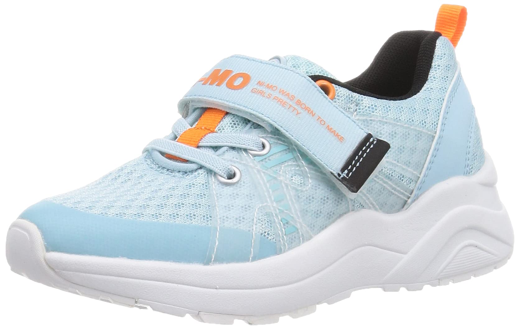 

Sneakers with thick replacement laces for NM 2E [Moonstar] soles, included, girls, 19-24.5cm, kids, J042, sax, 23.5 cm,