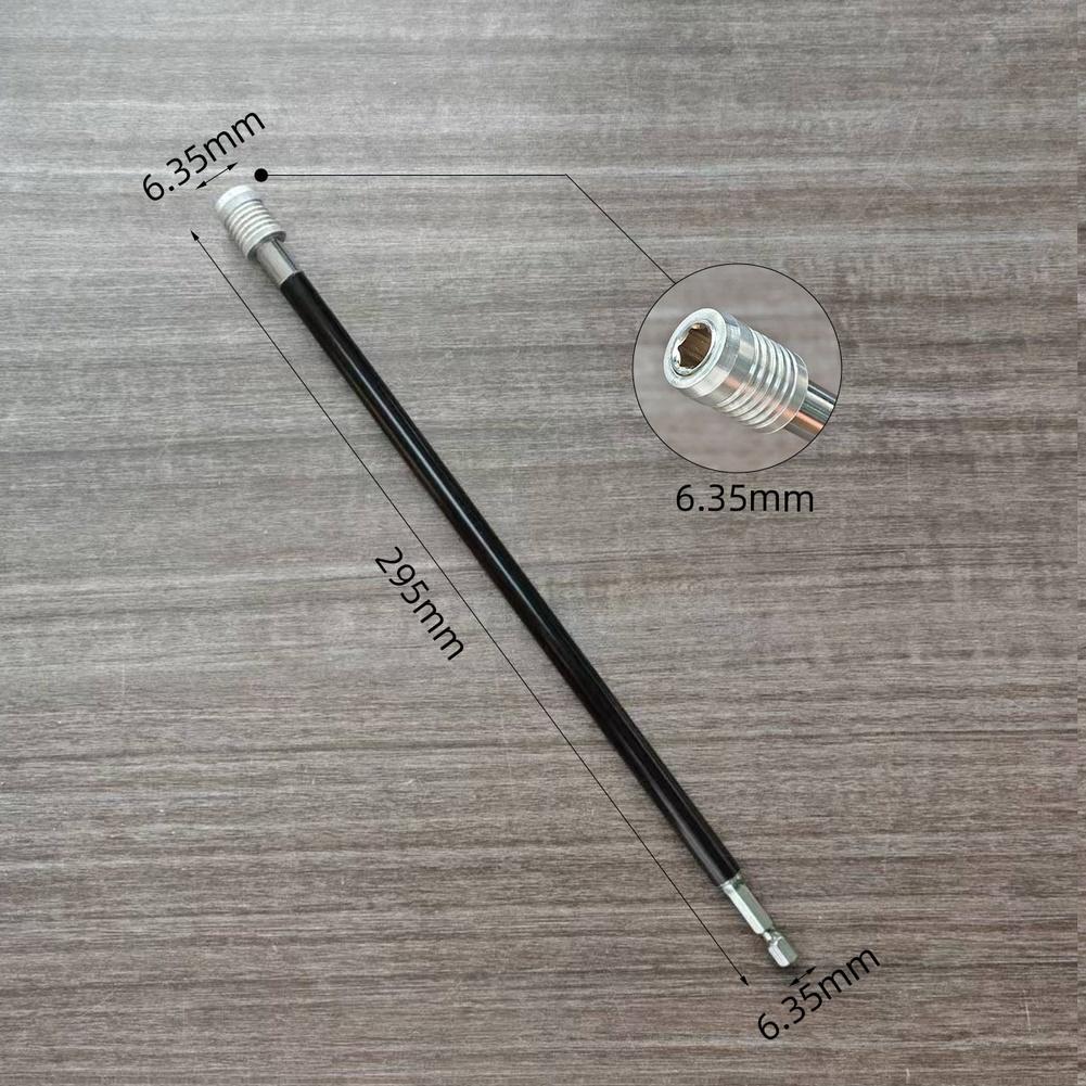 295mm Bohrerverlängerungsstange Sechskantschaft 14 Zoll Bitkopfadapter Schnellverschluss Kompatibel mit mehreren Steckschlüsselgrößen