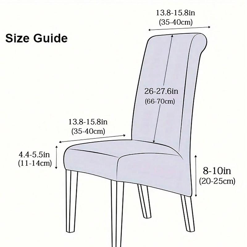 Xl Jacquard Chair Covers For Dining Room Elastic Stretch Chair Slipcover
