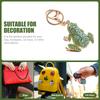 Rhinestone Frog Keychain Women Backpack Hanging Decor Car Key Chain Pendant