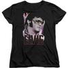 A&E Designs Elvis Presley Womens T-Shirt Sideburns Black Tee