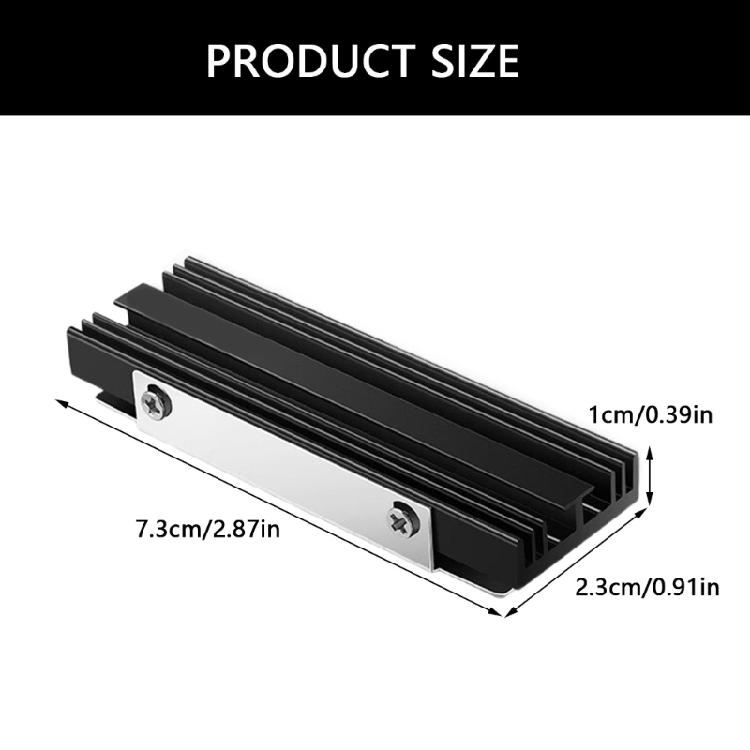 M.2 SSD HeatSink Heat Sink NVME M.2 2280 SSD Hard Disk Aluminum Heat Sink Radiators Thermal Cooling Pad for Desktop PC