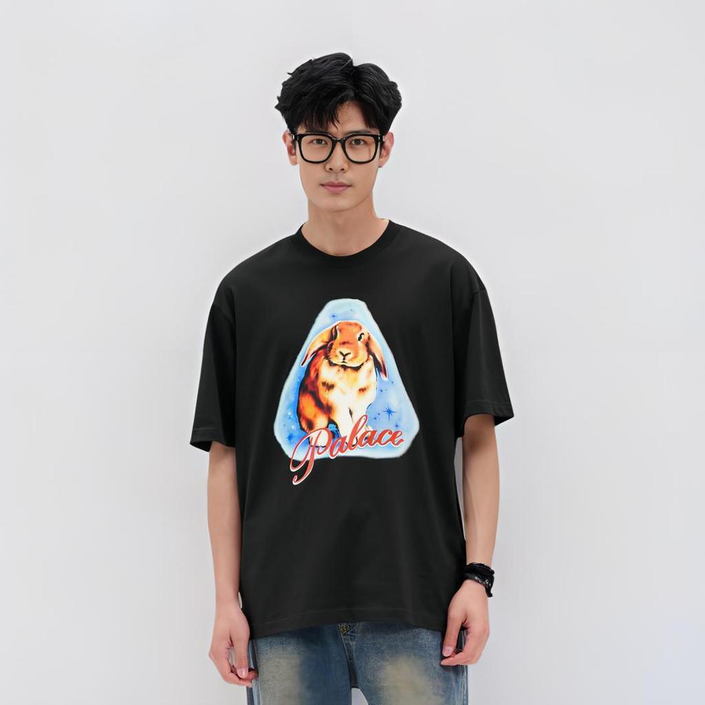 Palace Bunny T-Shirt Black Unisex Tops P26TS009