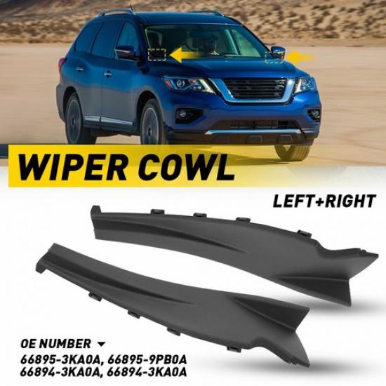 Left Right Wiper Windshield Cowl Extension Trim For 2013- Nissan Pathfinder