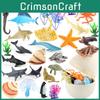 Sharke Dolphins Penguins Children Marine Animal Figures Set Model Decor Toys