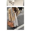 Hot Girl Cool Studded Caggle Motorcycle Bag Twist Tote Bag Oil Wax Cowhide Tote Bag Women's Single Shoulder Underarm Bag