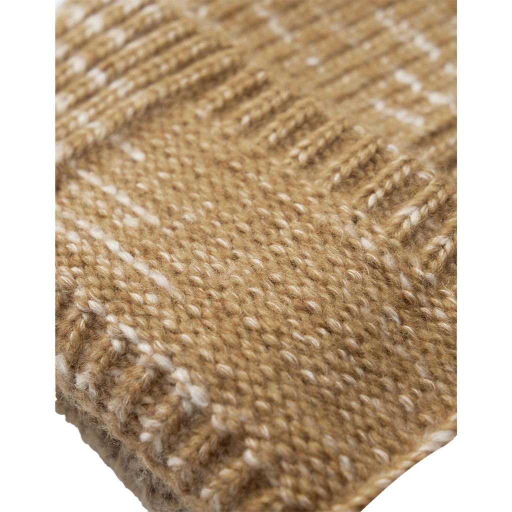 Patch Chunky Knit Beanie