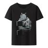 Original Retro Design Muscle Beast Thick Tinplate Print Gym T Shirt Rhinoceros Weightlifting Clothing Tops Shirts for Men