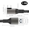 Long USB C Cable Highly Speed Data Transfer Charging Cord for Gamings PC