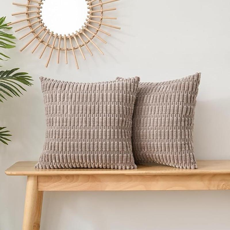 Weiche Kissenbezüge Strick Fell Einfarbige Sofakissenbezüge Lendenkissenbezug Kissenbezug Schutz für Bürosofa