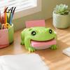 Gift for Colleagues Cute Frog Adhesive Note Dispenser Creative Cartoon Animal Stationery Organizer 3D Student Study Desk Accessories Print