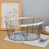 Round/Oval Shaped Wire Basket Space Saving Basket Fruit Holder Decorative Food Storage Solution Kitchen Accessory