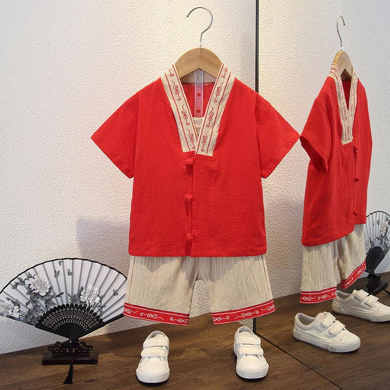 Chlapecké Hanfu Letní Tenké Tangové Šaty Dětské Pánské Dětské Léto