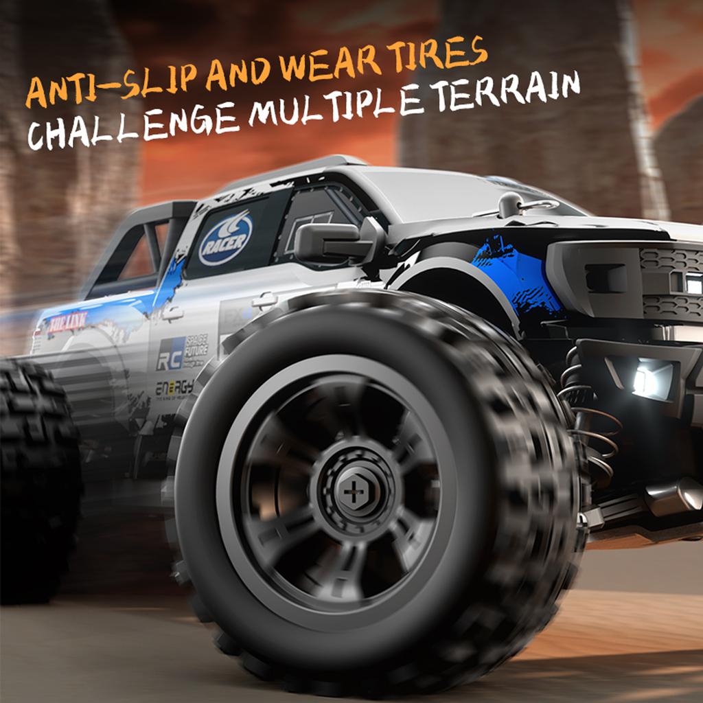 Remote Control Car for Kids, 2.4GHz 4WD All Terrain High Speed Off Road Vehicle with LED Lights,