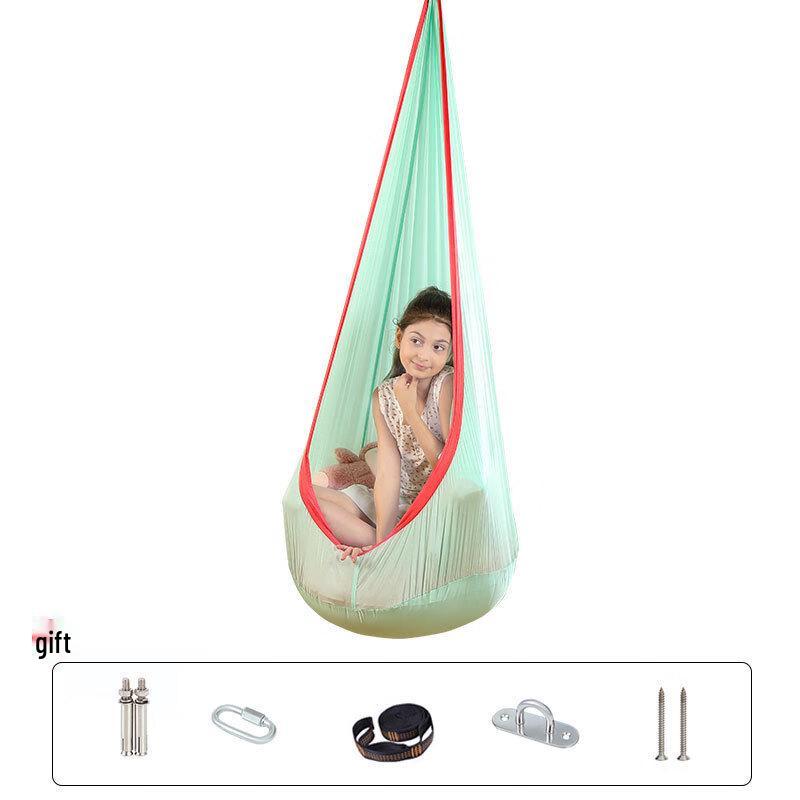 ZISIZ Portable Kids' Outdoor Hanging Chair with Inflatable Cushion
