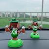 New Creative Puppy Car Figurine Features Two Glasses In Its Hands Resembling Overflowing Beer Hops Unique Car Ornament