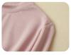 Damen Langarm-Basisshirt aus 250g Maulbeerseide mit gebürstetem Fleece und kleinem Stehkragen für den Herbst