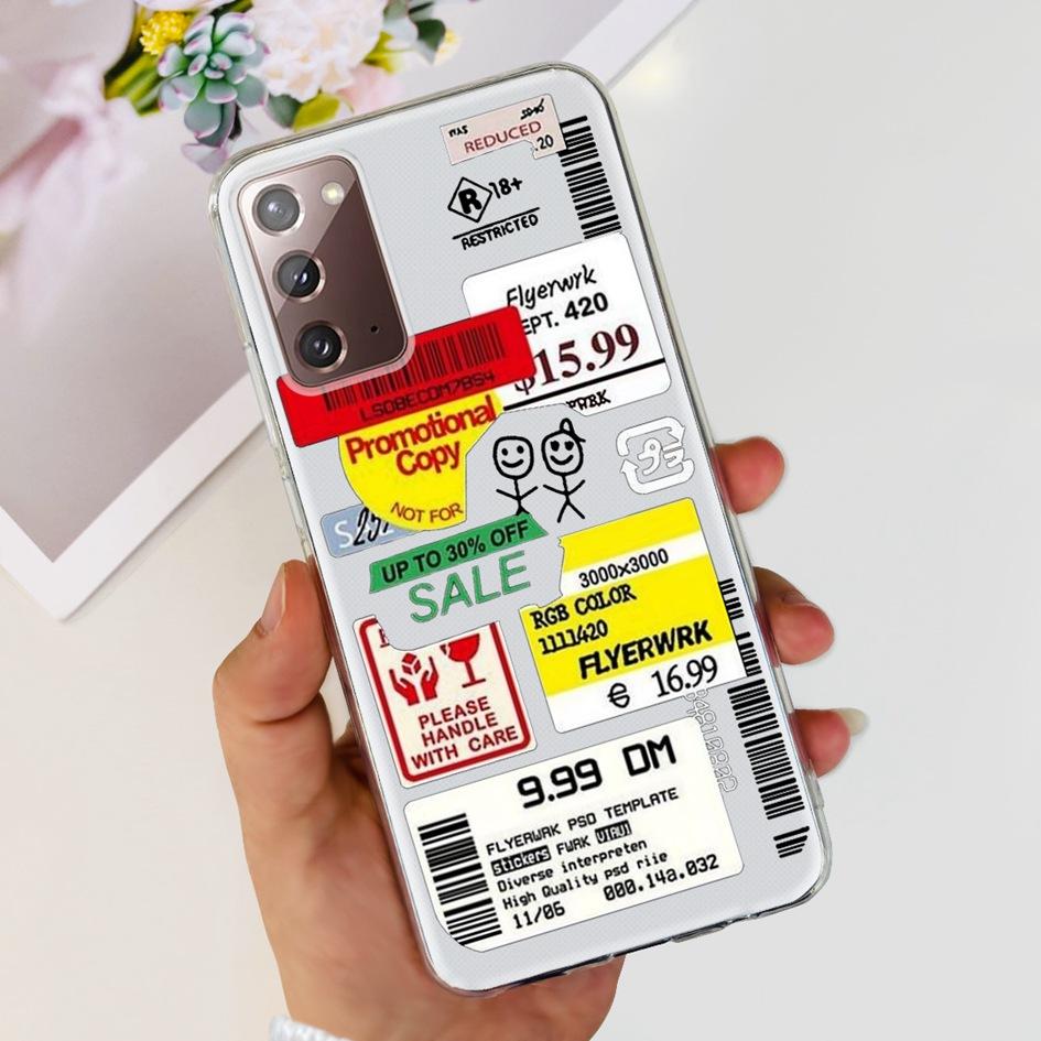 For Samsung Note 20 5G Case SM-N981B Popular Flower Slim Soft Silicone Phone Cover For Samsung Galaxy Note20 Ultra 5G Funda Capa