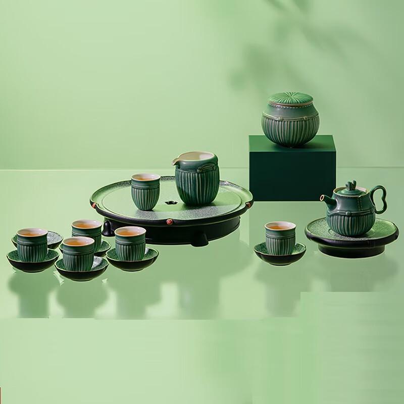 

Edenus Tang Palace Night Banquet Green Glaze Tea Set