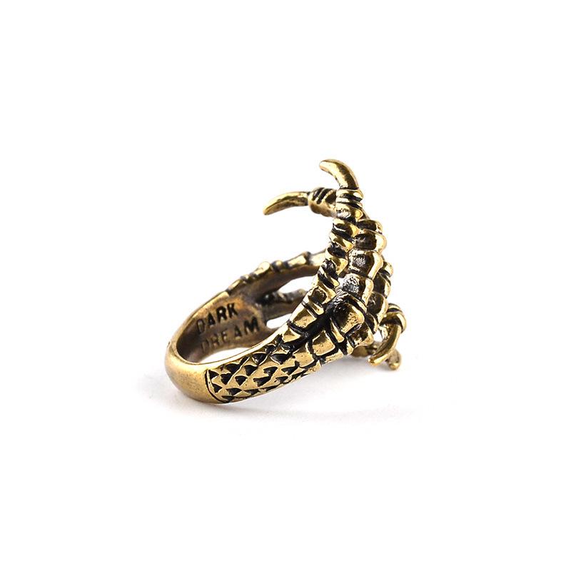 Meier Halloween Retro Eagle Claw Open Ring - Men's European and American Fashion Statement Metal Finger Ring