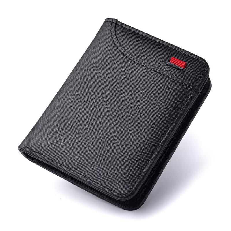 Men's Wallet Vertical Multi Card Small Wallet Driver's License Youth Mini Student Change Bag Card Bag Large Capacity Card Holder Men Mini Wallet