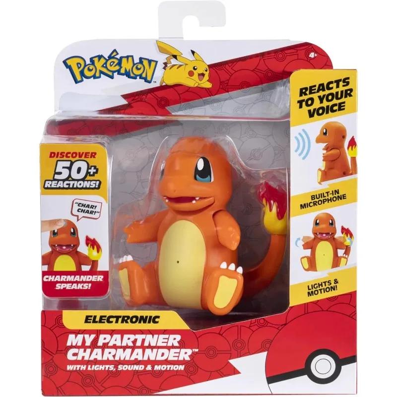 Pokemon Action Figur Pikachu Glumanda Anime Figur Akusto-Optisches Modell Ornamente Box Spielzeug