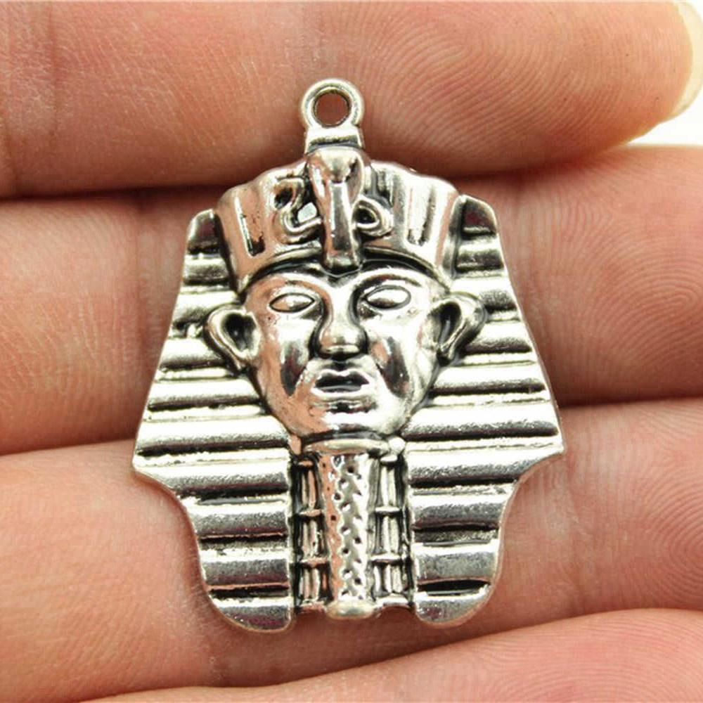 Charms Egipski Faraon Szef Wisiorki Vintage Biżuteria Materiały QC048