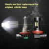 2Pcs H8 H11 Led HB4 9006 HB3 9005 Fog Light Bulb 1200LM 6000K White Car Daytime Running Lamp Auto Parts