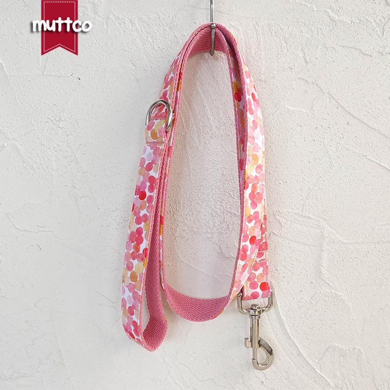 MUTTCO Self-Designed Pink Bubble Style Breathable Dog Leash UDL-127 Small