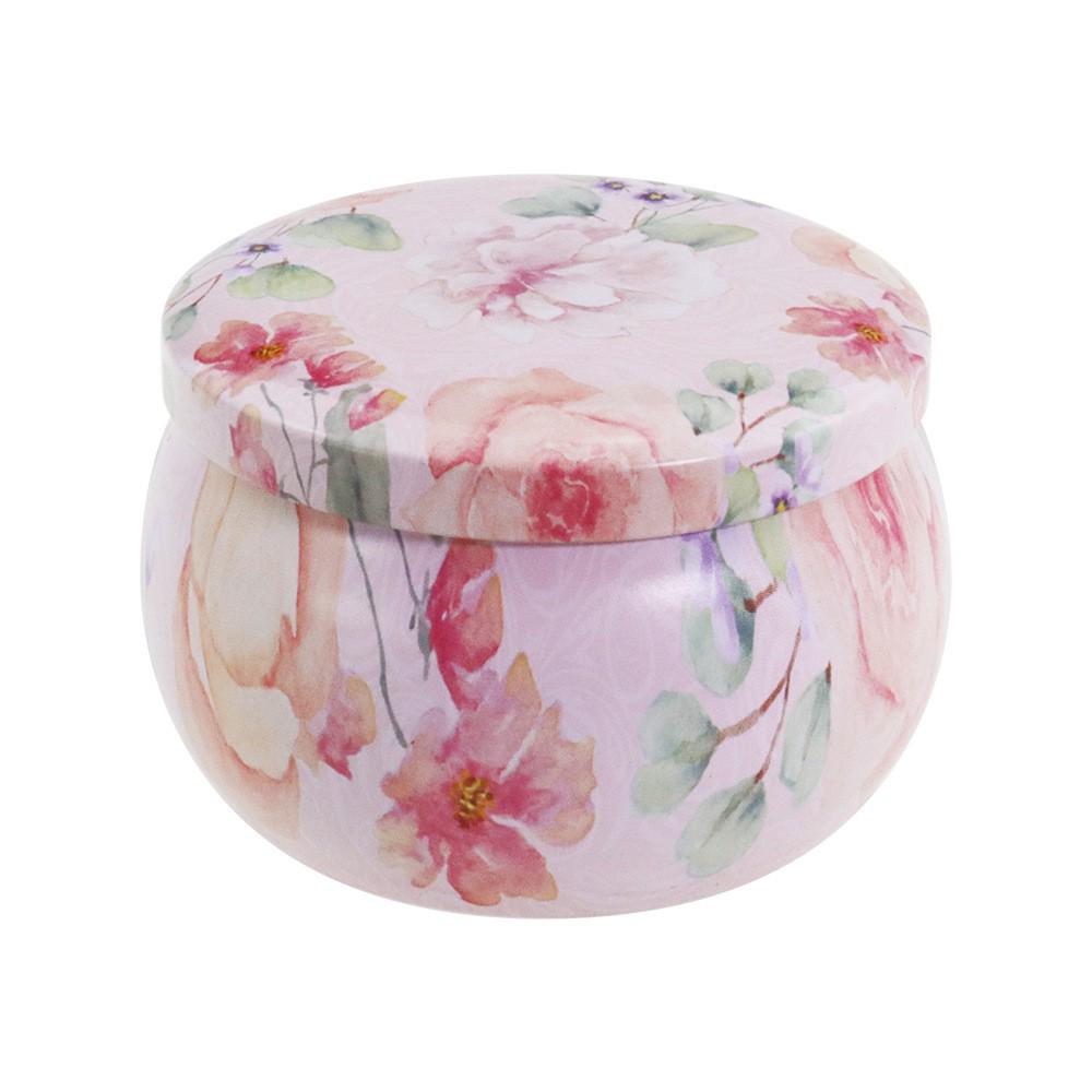 4.4oz Aroma Candle In Drum-shaped Tinplate Gift Jar