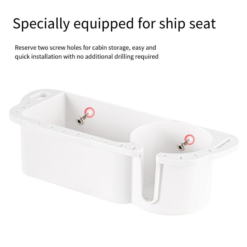 Multifunctional Boat Organizer Box for Drinks Gadgets Pliers and More Fishing Enthusiasts with Convenient Hanging Holes