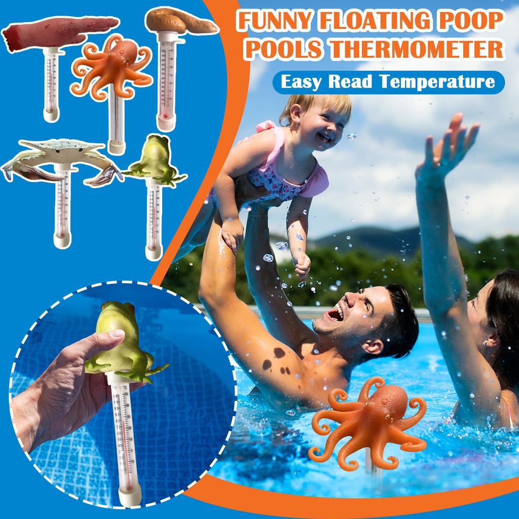 Cute Floating Pool Floating Water Temperature Gauge For Swimming Pool, Hot Tub, And Pond