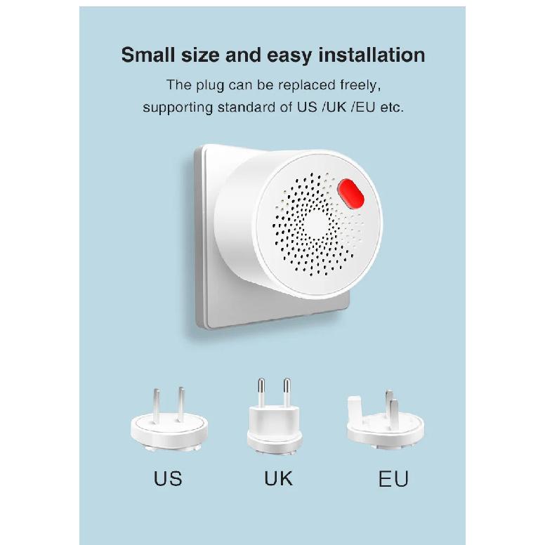 WIFI/zigbee Natural Gas Sensor Combustible Household Smart LPG Gas Alarm Detector Leakage Sensor Fire Safety Work with Tuya App